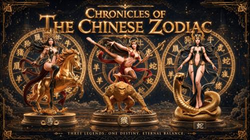 Chronicles of the Chinese Zodiac - Wave 4 - 3D Printable STL