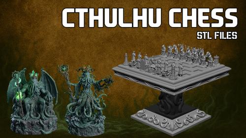 CTHULHU CHESS - STL FILES - 3D PRINTABLE