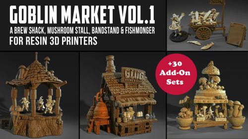 The Goblin Market Vol. 1 Pre-Supported STL s by Medusa Minis