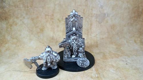 Hail To The King! 28mm Dwarven King on Throne.