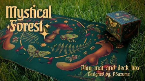 Mystical forest - Deckbox and Playmats/Deskmats