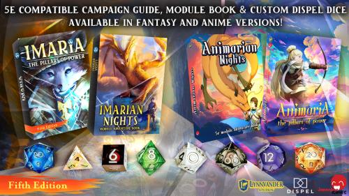 Imaria/Animaria 5e Setting + Module Book + Dispel Dice Sets