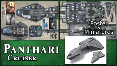Panthari: Starship Map & Miniatures