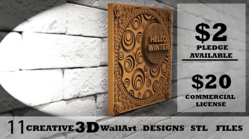 3D Wall Art Designs - STL Files