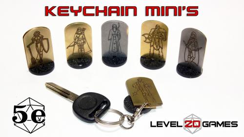 Keychain Minis - 5E and Pathfinder Compatible