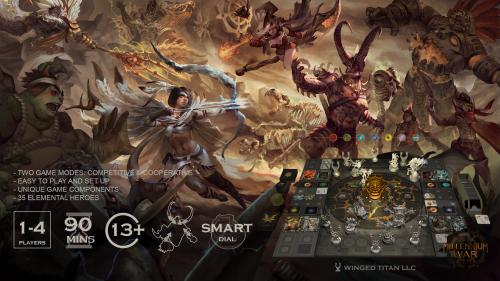 The Millennium War: MOBA board game with duo-modalities