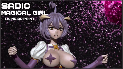 Sadic Magical Girl anime 3d print