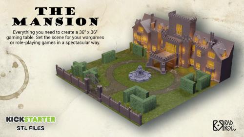 The Mansion. STL printable scenery to create a gaming table.