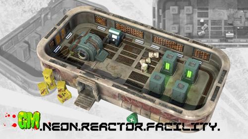 SCI-FI / Cyberpunk: Neon Reactor Facility