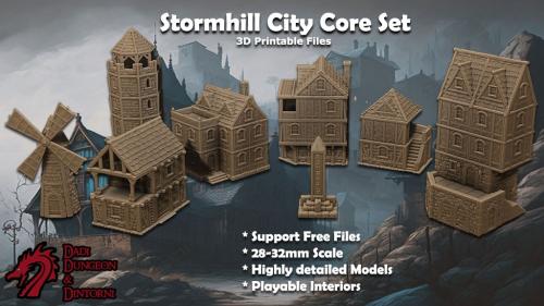 Stormhill City Core Set -Support Free 3D Printable STL Files