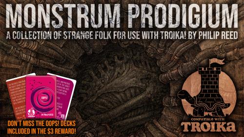 Monstrum Prodigium, a Third-Party Troika! RPG Zine