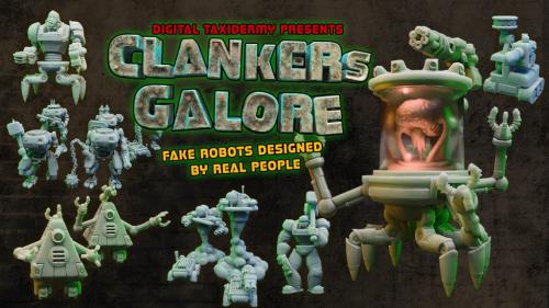 Clankers Galore, Sci-Fi Robot STL Miniatures for 3D Printing