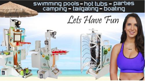 Land & Pool Pal-Outdoor Interchangeable Activity Game Center