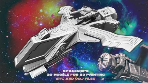 Spaceships-3D models for 3D printing