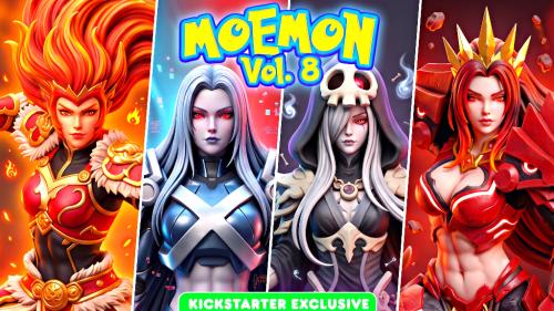 MoeMon Vol.8 – Collect Them All | 120mm STL Pin-Ups