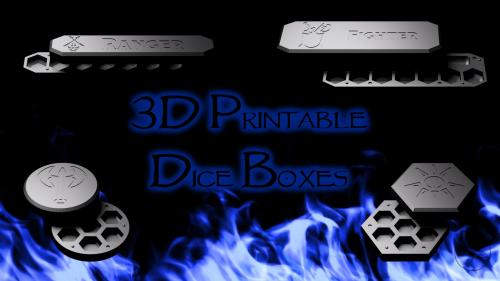 3D Printable Dice Boxes