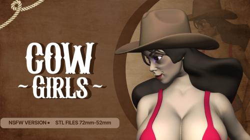 Cow-girls (3D Printable Figures/STL Files)