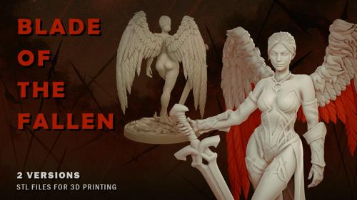 Blade of the Fallen: Pin-Up STLs for 3D Print