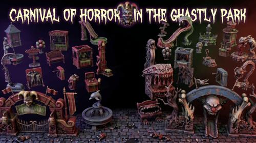 Carnival of Horror in the Ghastly Park , STL, 28MM