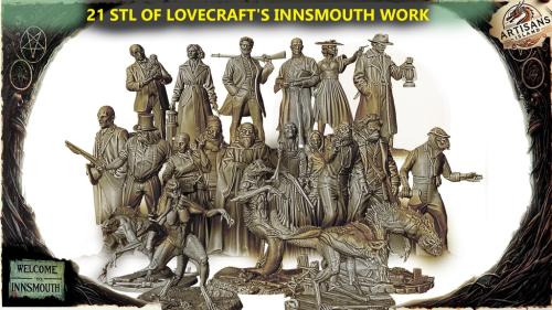 The Shadows of Innsmouth – 3D Printable Miniatures Inspired