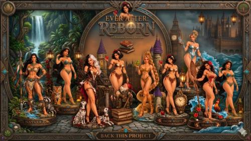 EVER AFTER: REBORN— 3D Printable Fantasy Heroines