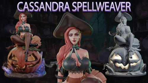 Cassandra Spellweaver presupported STL for 3d printing