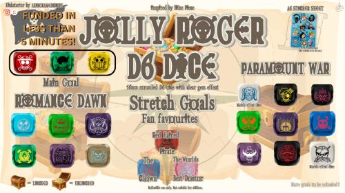 OP Inspired Jolly Roger D6 Dice