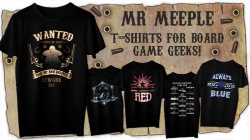 Mr Meeple Board Game Shirts - Season Two