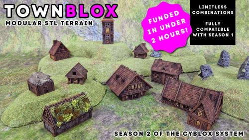 TownBlox, Modular STL Terrain for Tabletop Gaming
