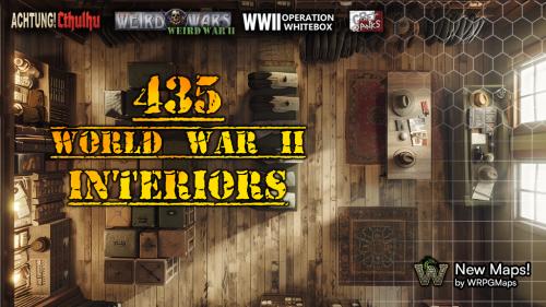 🪖RPG Maps - 435 World War II Interiors⚔️