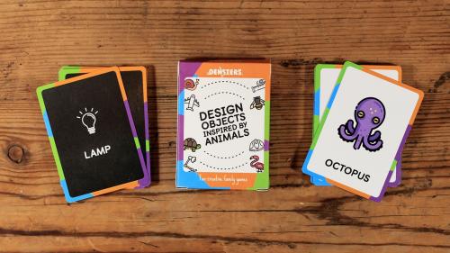Densters Card Game - design objects inspired by animals!