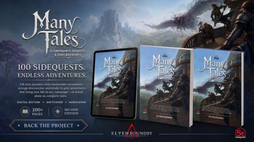 5e -100 Ready to Run Sidequests & Adventures- "Many Tales 2"