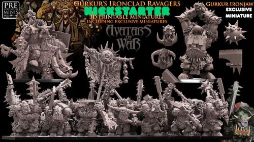 GURKUR S IRONCLAD RAVAGERS, IRON ORCS BY AVATARS OF WAR