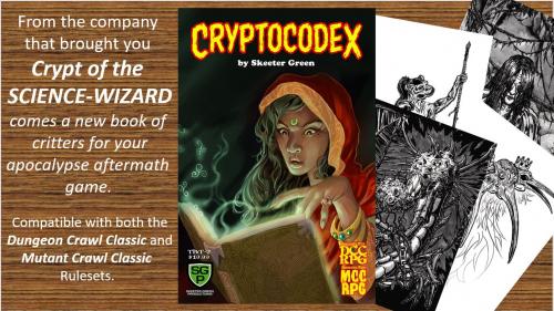 Cryptocodex, critters for your apocalyptic aftermath game