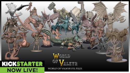 World of Valkyr fantasy STL