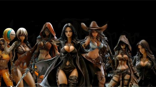3D Printed Figurine Collection: Curvaceous Resin vol.1