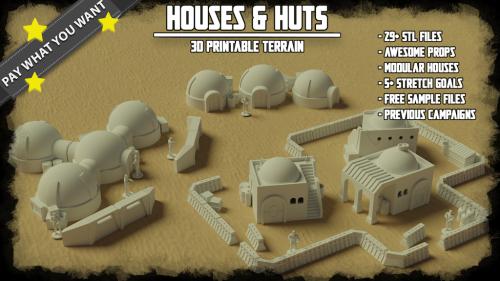 Dune One - Huts & Houses STL - Pay what you want!