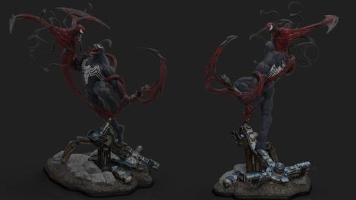 "Venom vs Carnage" By Jhonny Vazquez
