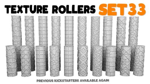 Texture Rollers Nr.33 - STL files for 3D printing