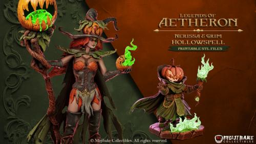 Legends of Aetheron: Nerissa & Grim Hollowspell