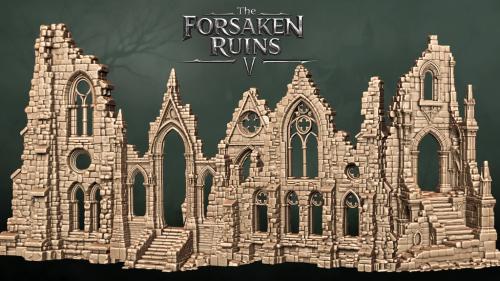 The Forsaken Ruins V - 3D Printable STL Buildings