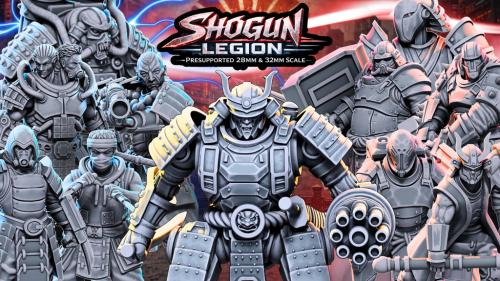 Sci-Fi Samurai Cyberpunk Japanese Army | Shogun Legion STLs