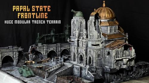 Papal State Frontline: 3D Printable Grimdark WWI Terrain STL