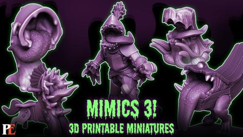 Mimics 3! - 3D Printable Miniatures