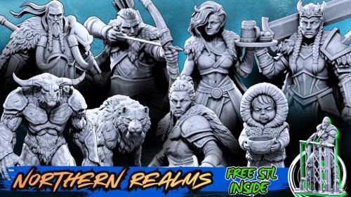 Northern Realms: Viking Fantasy Heroes, Giants & Beasts STL