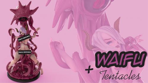 3D Waifus + Tentacles Printable Stl File.