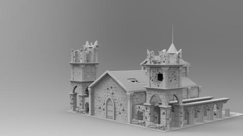 WoWBuildings Into Battle World War 2 3D Printable stl files
