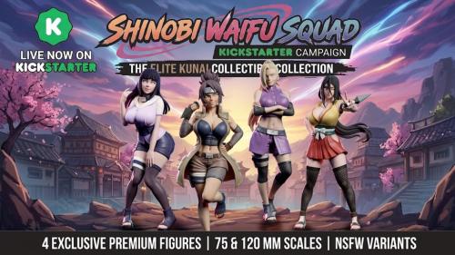 SHINOBI WAIFU SQUAD - Pin-Up models - STL files