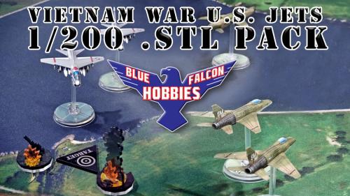 U.S. Jets of the Vietnam War STL Files ||REDUX||
