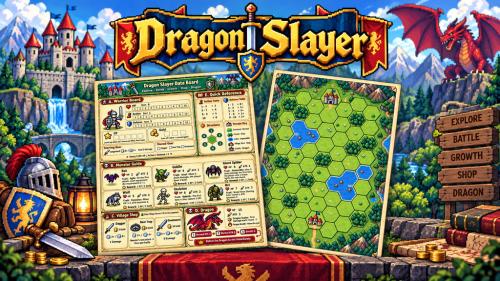 Dragon Slayer — A Print & Play Hex-Crawl Adventure Game